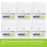 6 x Smartstreets-Minibin Pocket Ashtray™  (EC Design Reg 001198360-0001/2/3)