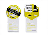 5 x Smartstreets-Minibin Pocket Ashtray™  (EC Design Reg 001198360-0001/2/3)